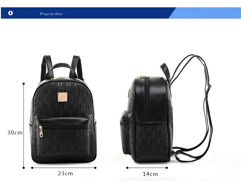 Sac à dos 4-en-1 Ours Rose – Style Étudiant & Cuir Recyclé