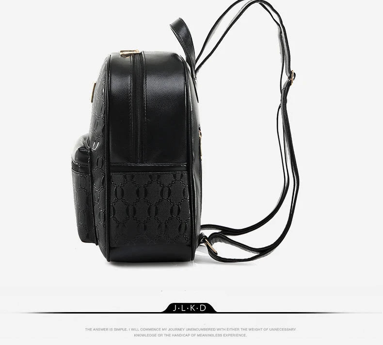 Sac à dos 4-en-1 Ours Rose – Style Étudiant & Cuir Recyclé