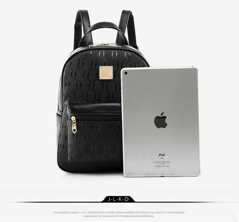 Sac à dos 4-en-1 Ours Rose – Style Étudiant & Cuir Recyclé