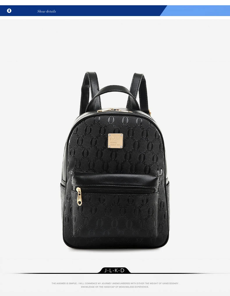 Sac à dos 4-en-1 Ours Rose – Style Étudiant & Cuir Recyclé