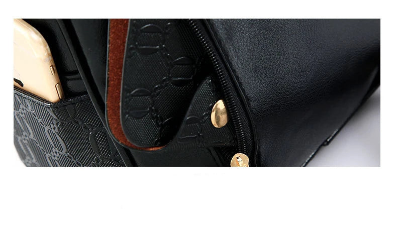 Sac à dos 4-en-1 Ours Rose – Style Étudiant & Cuir Recyclé