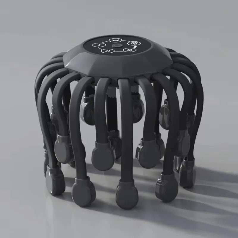 Masseur Cuir Chevelu Électrique Octopus – Anti-Stress & Rechargeable
