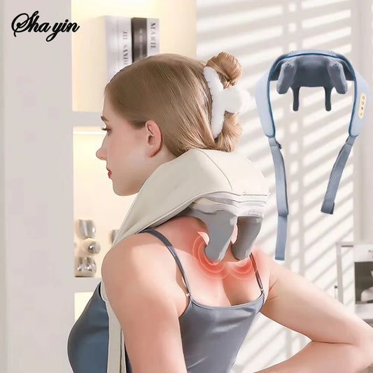 Châle de Massage Intelligent Cou & Épaules – Effet Main Humaine